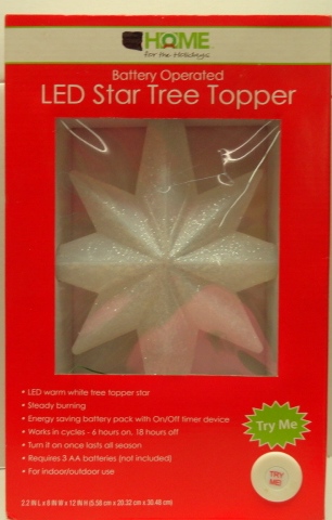 LED Star Tree Topper