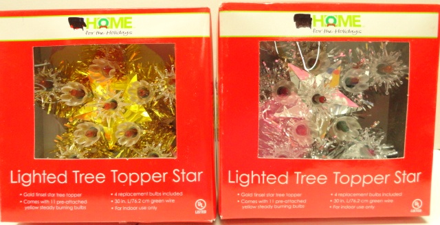 Lighted Tree Topper-Star