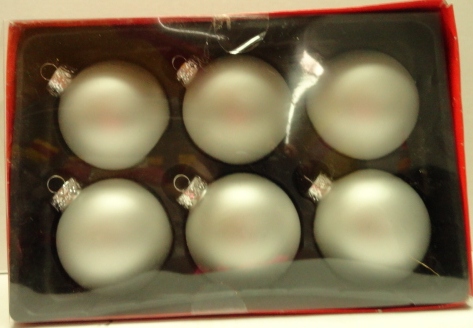 6 Glass Ball Ornament-65MM